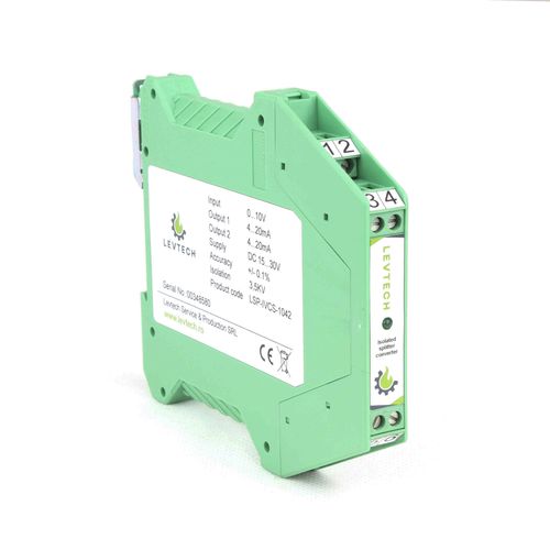 Analog signal converter - LSP-CS series - Levtech Service  Production SRL - isolator / splitter / DIN rail