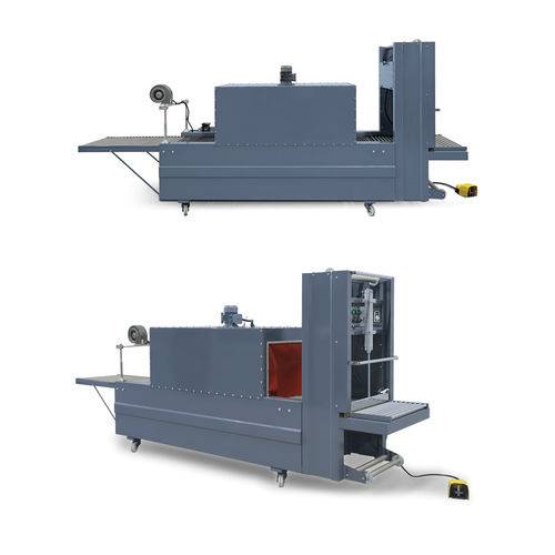 Semi-automatic shrink wrapper - QP-1000-SSP - CMN MAKİNE ELEKTRİK GIDA OTOMOTİV SAN. TİC. LTD. ŞTİ. - with shrink tunnel
