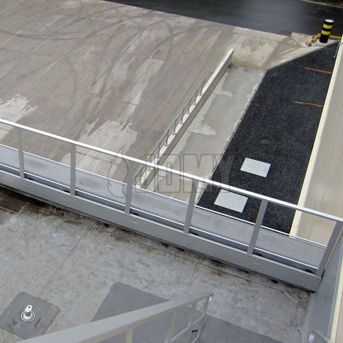 Aluminum guardrail - JOMY SA - for metal roofs