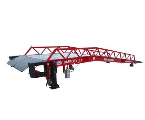 Platform loading ramp - STAR-10T - AZ RAMP - applications / wheel / pump