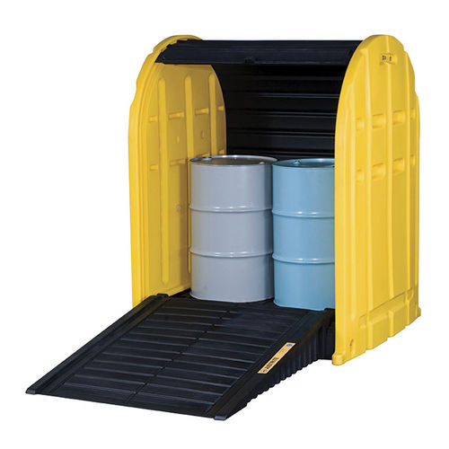 2 drum storage shelter - EcoPolyBlend™ DrumSheds™ 2867 - Justrite Safety Group