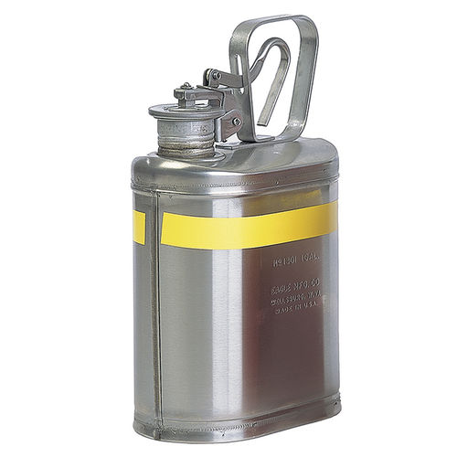 Stainless steel safety can - 1301 - Justrite Safety Group - rectangular