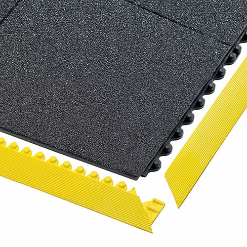Anti-slip mat - Cushion Ease Solid&trade; GSII&reg; Nitrile FR 856SFR Notrax&reg; - Justrite Safety Group - anti-fatigue / fire-retardant / modular