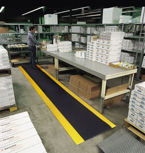 Anti-fatigue mat - 406 Crossrib Sof-Tred™ - Justrite Safety Group - wide rib / polyurethane