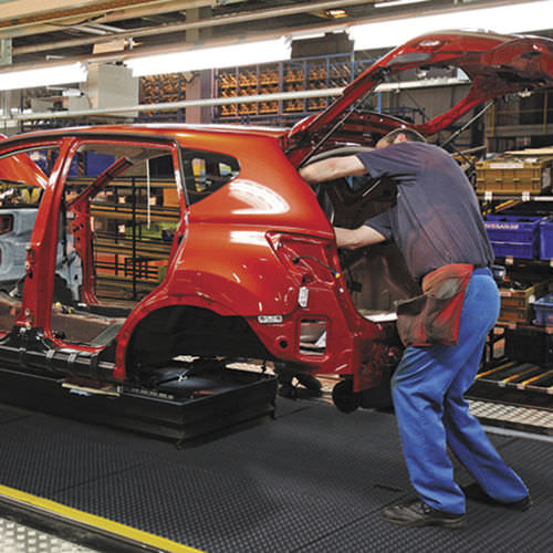 Anti-fatigue mat - Skywalker HD™ Nitrile 462 - Justrite Safety Group - modular / nitrile rubber / for welding applications