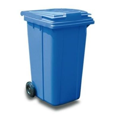 HDPE waste container - KA-240 - EVOPACK - industrial waste / with lid / 2-wheel