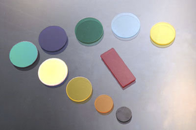 Colored optical filter - Nanjing BOTE Electro-Optics Co.,Ltd - visible light / glass
