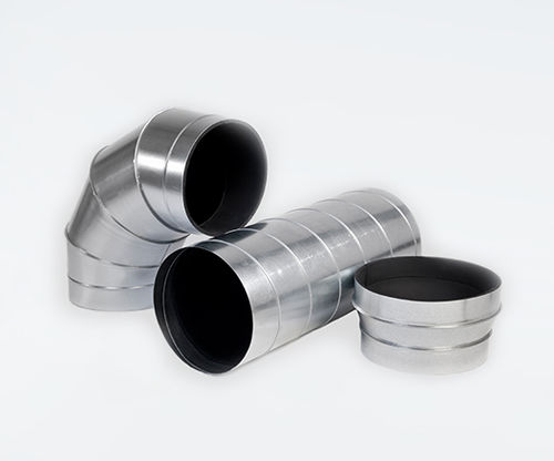 Air duct with internal insulation - BRINNER - circular / galvanised steel / for ventilation