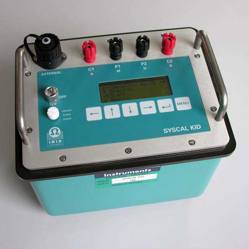 Resistivity measuring device - Syscal Kid - Iris Instruments - induced polarization / chargeability / conductivity