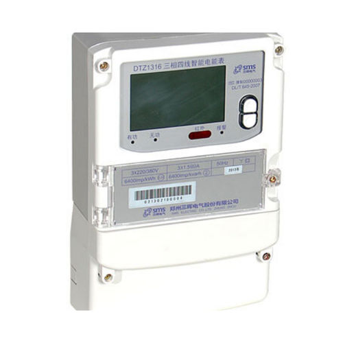 Three-phase electric energy meter - DTZ1316 - SMS Electric Co.,Ltd.Zhengzhou - wall-mounted / with LCD display / smart