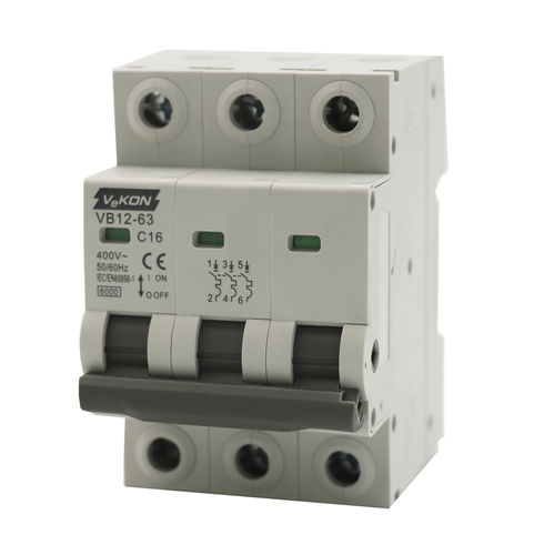 Thermal circuit breaker - VB12-63 - ZHEJIANG VEKON TECHNOLOGY CO.,LTD - AC / overload / switching