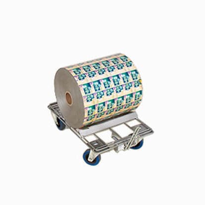 Transfer trolley - Rollis Bobines V - Labadis - storage / handling / galvanised steel