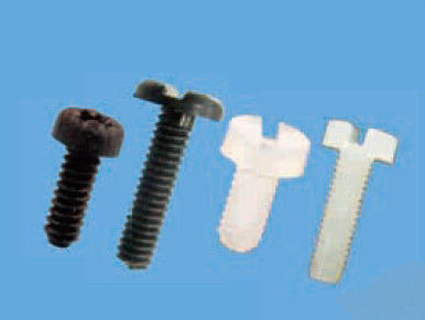 Fastening screw - MOS series - Molveno - cylindrical head / slotted / plastic