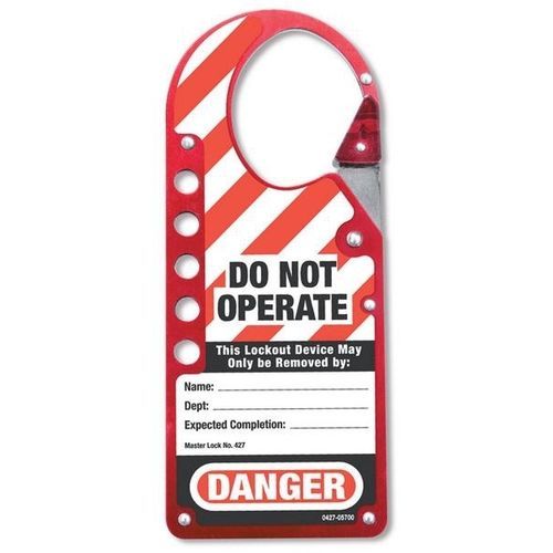 Safety hasp - 427RED - Securikey - stainless steel / anodized aluminum