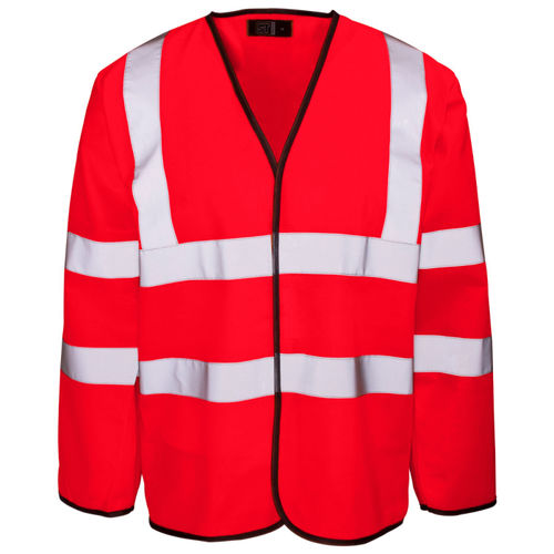 High-visibility vest - H81-1 - Supertouch - work / polyester / for construction