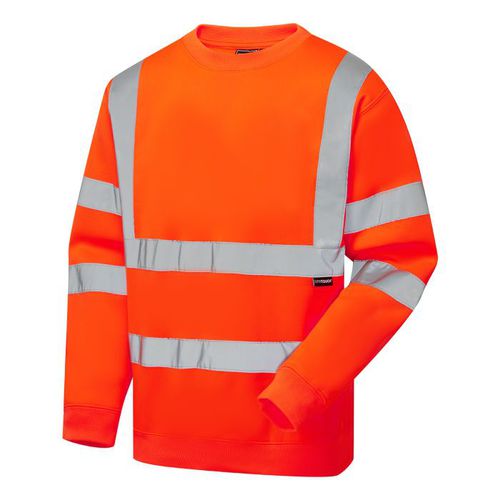 High-visibility sweatshirt - EHV10 - Supertouch - work / recycled polyester / for construction