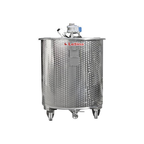 Mixing vessel - M series - Letina - for wine / for the food and beverage industry / stainless steel