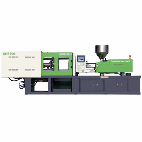 Horizontal injection molding machine - SHE800 - NINGBO SANSHUN MACHINERY & TECHNOLOGY CO.,LTD - hydraulic / toggle