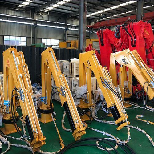 Barge crane - Relong Tech - boom / telescopic / folding