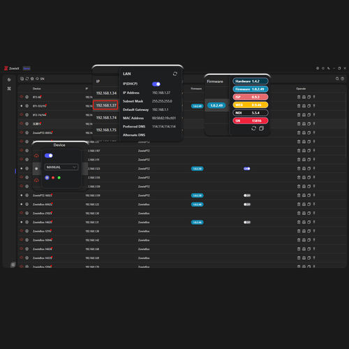 Control mobile app - ZowieX - Zowietek Electronics, Ltd. - control / streaming / setup