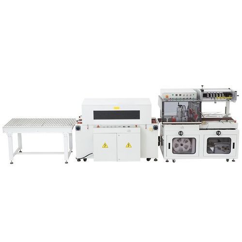 Side sealing shrink wrapping machine - FL5545TBC+SM5030 - Qingdao Ausense Packing Equipment Co., Ltd. - fully-automatic / for cosmetic products / for boxes