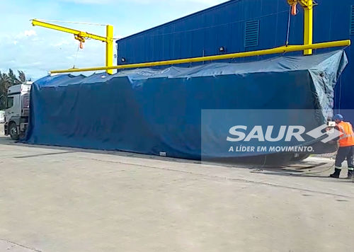 Pillar jib crane - Saur - lifting / with gripping device
