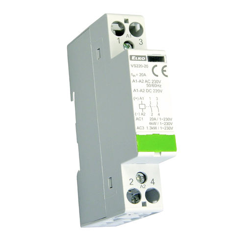 Motor contactor - VS220 series - ELKO - electromagnetic / three-phase / DIN rail