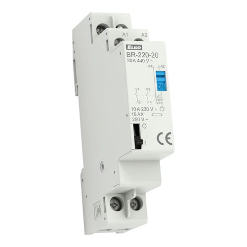Bistable electromechanical relay - BR-220-20 - ELKO - AC / 2 NO / DIN rail