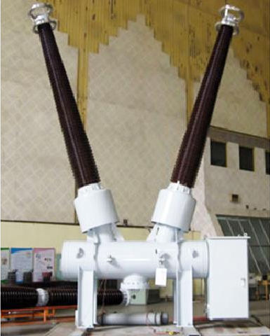 SF6 gas-insulated circuit breaker - LW55-363 / Y5000-63 - Henan ping high electric co., LTD. - dead-tank / automatic / distribution