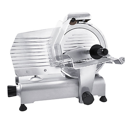 Meat slicing machine - MS250ST-U - Lihao Electric Works Co.,Ltd - for frozen products / semi / circular blade