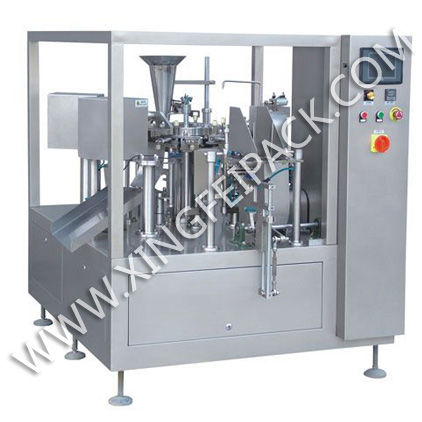 Automatic filling and sealing machine - XFG-200 - Shanghai Xingfei Packaging Machinery Co., Ltd. - bag / liquids / powder
