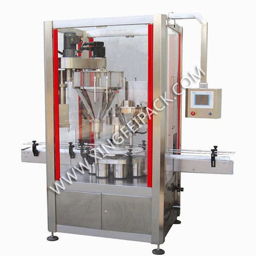 Twin-auger filling machine - XFF-GII - Shanghai Xingfei Packaging Machinery Co., Ltd. - automatic / can / for powders