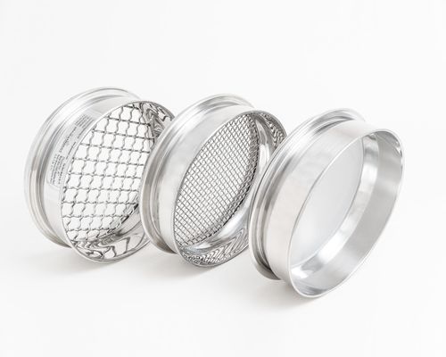 Test sieve - Glenammer - wire mesh / for food applications / for pharmaceutical applications
