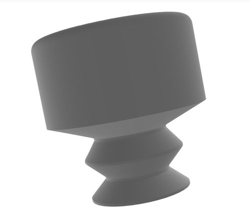 Bellows suction cup - 210.010.184.02 - Morali GmbH - silicone / polyurethane / silicone