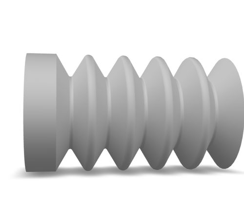 Bellows suction cup - 240.025.016.02 - Morali GmbH - silicone