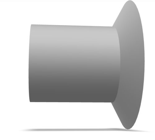 Flat suction cup - 10.027.646.01 - Morali GmbH - silicone / NBR