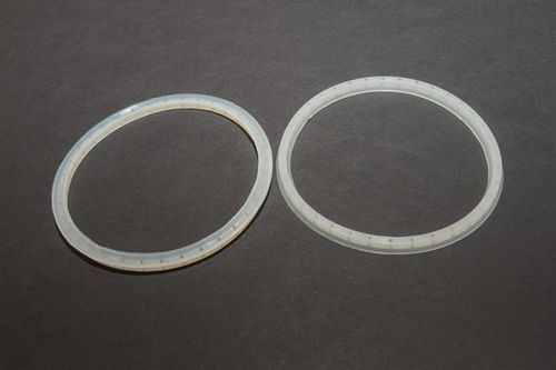 Circular suction cup - RC.114.020.02-30 - Morali GmbH - silicone / 30 shore A / for CDs