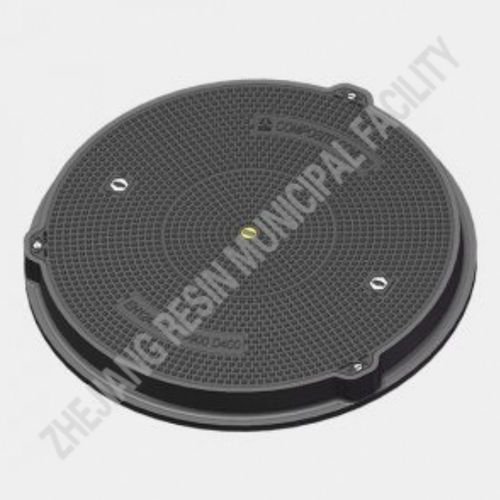 Glass fiber-reinforced composite inspection manhole cover - D400 - Zhejiang Resin Municipal Facility Co.,Ltd - round