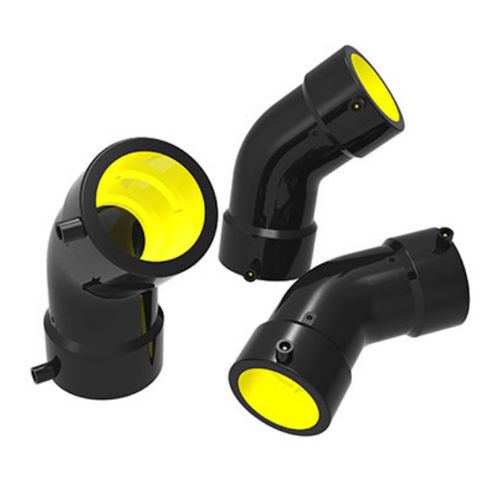 Gas fitting - 354 series - Zhejiang Resin Municipal Facility Co.,Ltd - push-in / 45° angle / HDPE