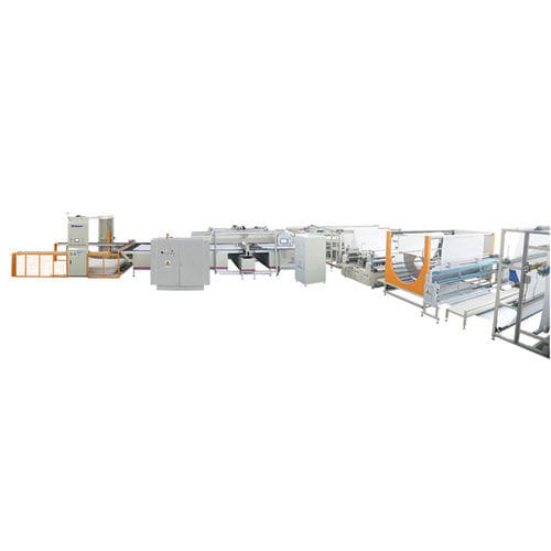 Length hemming line - RPSS-NM-CS-4-2900×2800-SW-CN-CMR-3P380 - Tianjin Richpeace AI Co., Limited - chain stitch / for terry fabric / automatic