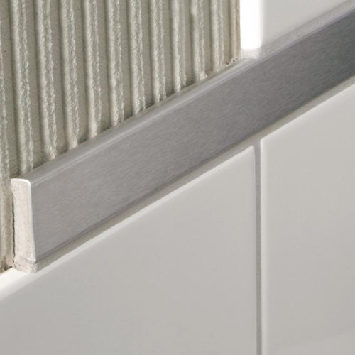 Anodized aluminum profile - DEKOLINE - Blanke Systems - silver / stainless steel / rectangular