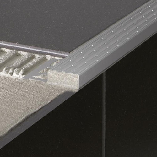 Stainless steel profile - STEPLINE - Blanke Systems - grooved / protection