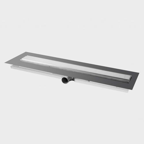 Stainless steel drainage channel - DISK-LINE - Blanke Systems - steel / flat / floor