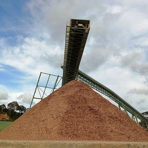 Belt conveyor - AE-CV-WOOD CHIP HANDLING - A.E. ENGINEERS - horizontal / inclined / curved