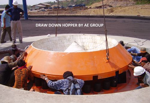 Feed hopper - AE-MSS-DRAW DOWN - A.E. ENGINEERS - powder / for feeding systems