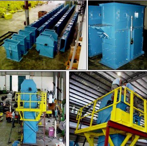 Bucket elevator for the food industry - AE-CV-BUCKET ELEVATOR - A.E. ENGINEERS - for bulk materials / handling / for chemicals