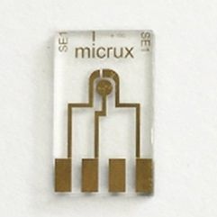 Thin-film electrochemical electrode - D-mSE-5-Au  - Micrux Fluidic - gold wire / titanium / for electroanalysis
