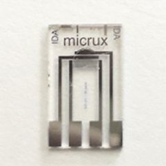 Reference electrochemical electrode - ED-IDA5-Pt - Micrux Fluidic - thin-film / titanium / for electroanalysis