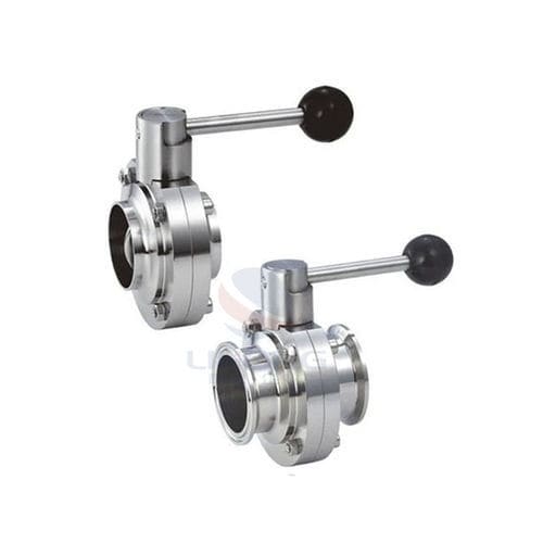 Butterfly valve - Wenzhou Lihong Machinery TECHNOLOGY Co., LTD - manual / for dairy products / beverage