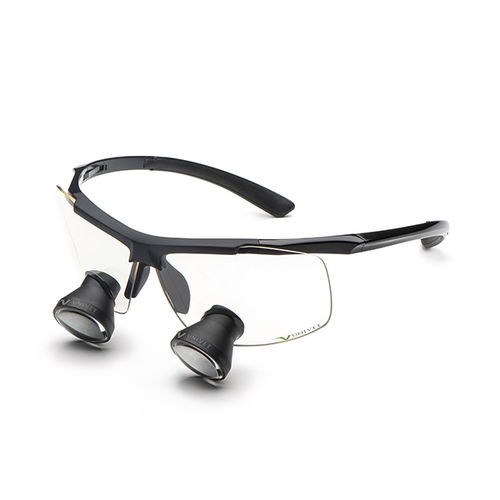 Polycarbonate safety glasses - Techne Galilean - UNIVET - metal / wrap-around / magnifying